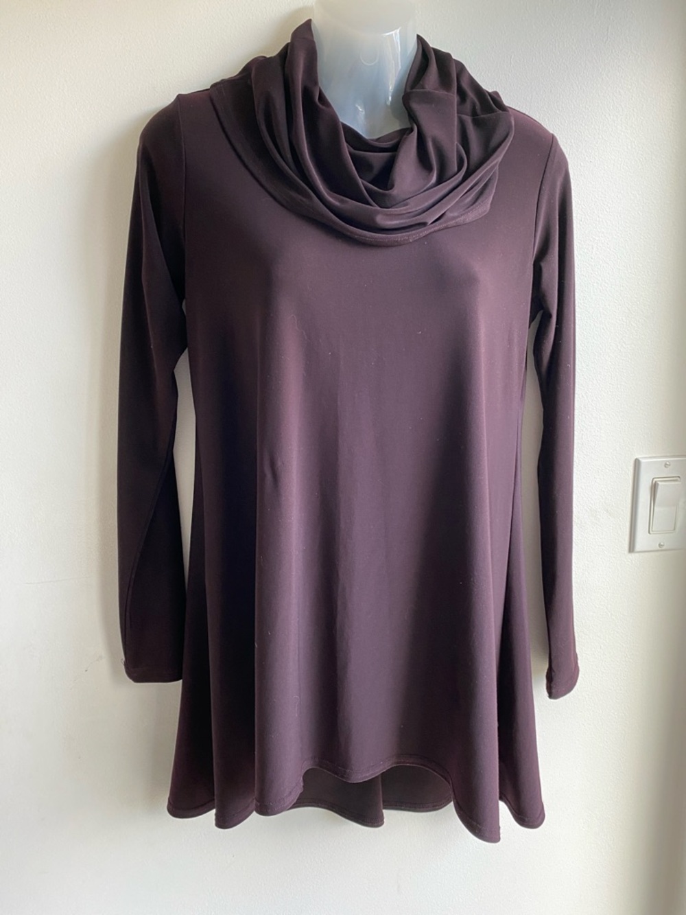 Sympli Dark Marion Cowl Beck Top Tunic Long Sleeve 6 Canada Made